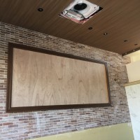 特注ミラー枠設置工事